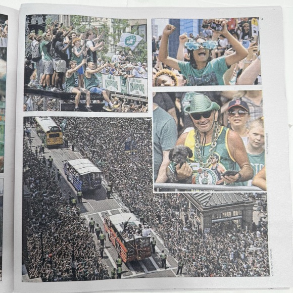 Boston Celtics 6/22/2024 Parade WIN CITY NBA Champions Boston Herald Newspaper - Picture 6 of 6